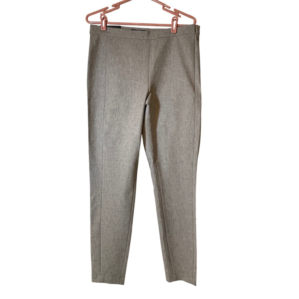 NWT Banana Republic Devon Washable Slimming Bi Stretch Pants Womens 12L Lt. Grey